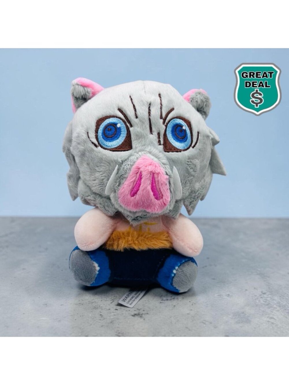 Demon Slayer Kimetsu No Yaiba Inosuke Hashibira Plush Toy.